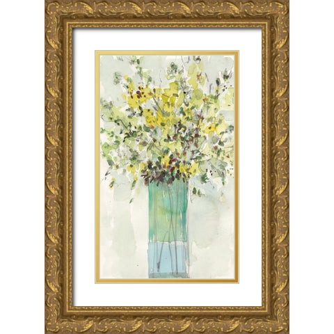 The Tall Vase II Gold Ornate Wood Framed Art Print with Double Matting by Dixon, Samuel