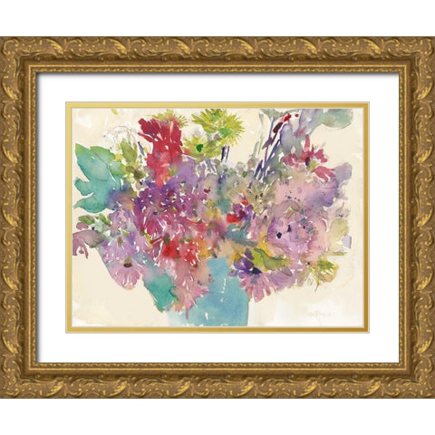 Summer Planter II Gold Ornate Wood Framed Art Print with Double Matting by Dixon, Samuel