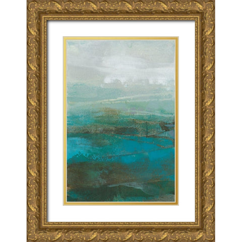 Werra IV Gold Ornate Wood Framed Art Print with Double Matting by Jachimiec, Sue