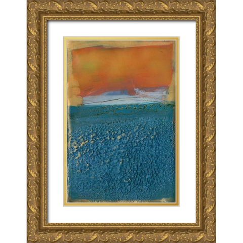 Skite I Gold Ornate Wood Framed Art Print with Double Matting by Jachimiec, Sue