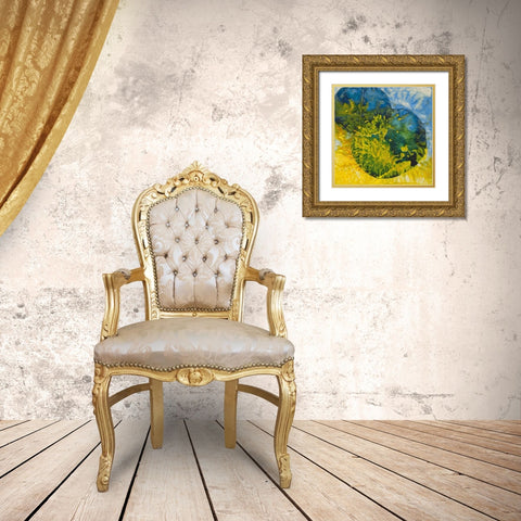 Hot Tropic I Gold Ornate Wood Framed Art Print with Double Matting by Stramel, Renee W.