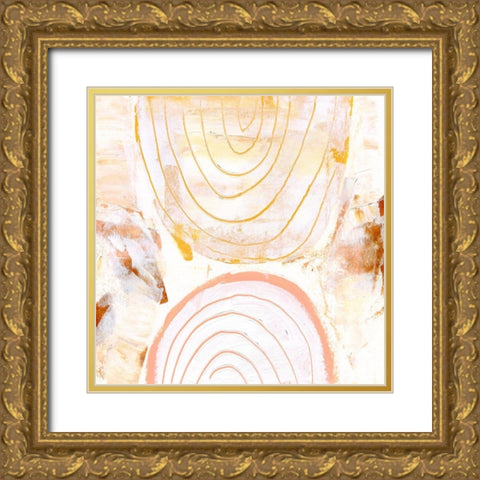 Caramel Dunes I Gold Ornate Wood Framed Art Print with Double Matting by Wang, Melissa