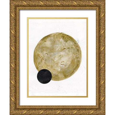 Scandinavian Moon I Gold Ornate Wood Framed Art Print with Double Matting by Green, Jacob