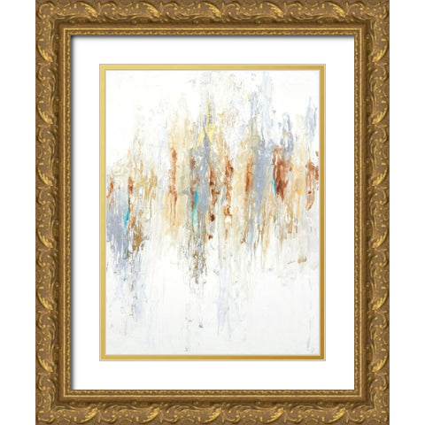 Neutros II Gold Ornate Wood Framed Art Print with Double Matting by Herrera, Leticia