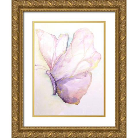Dulzura Mariposa I Gold Ornate Wood Framed Art Print with Double Matting by Herrera, Leticia