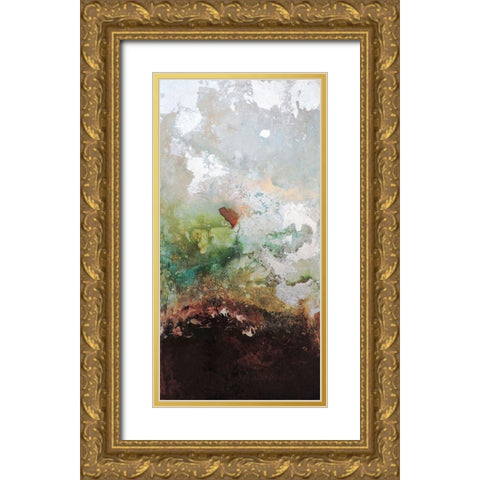 En la Tierra I Gold Ornate Wood Framed Art Print with Double Matting by Herrera, Leticia