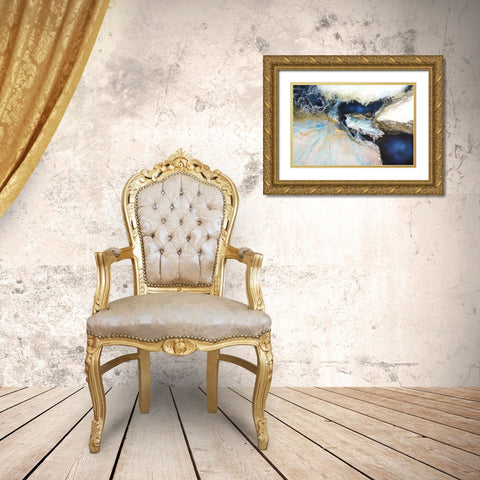 Los Mares Gold Ornate Wood Framed Art Print with Double Matting by Herrera, Leticia