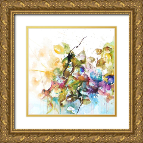 Me Encanta I Gold Ornate Wood Framed Art Print with Double Matting by Herrera, Leticia