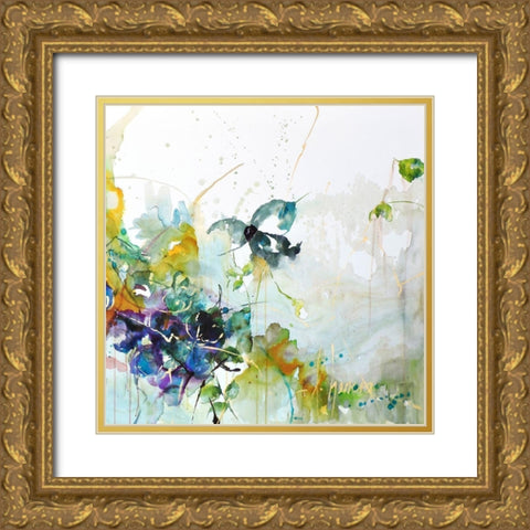 Me Encanta II Gold Ornate Wood Framed Art Print with Double Matting by Herrera, Leticia