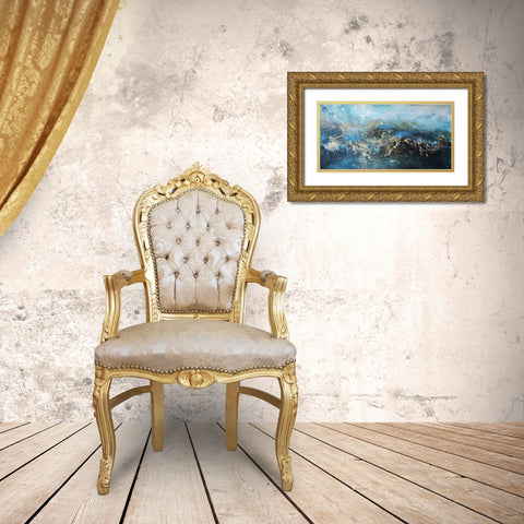 Metalicos y Texturas III Gold Ornate Wood Framed Art Print with Double Matting by Herrera, Leticia