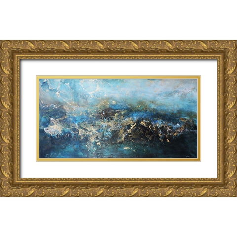 Metalicos y Texturas III Gold Ornate Wood Framed Art Print with Double Matting by Herrera, Leticia