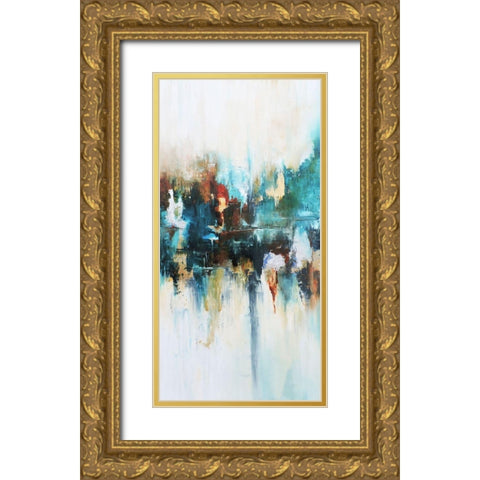 Reflejos Gold Ornate Wood Framed Art Print with Double Matting by Herrera, Leticia