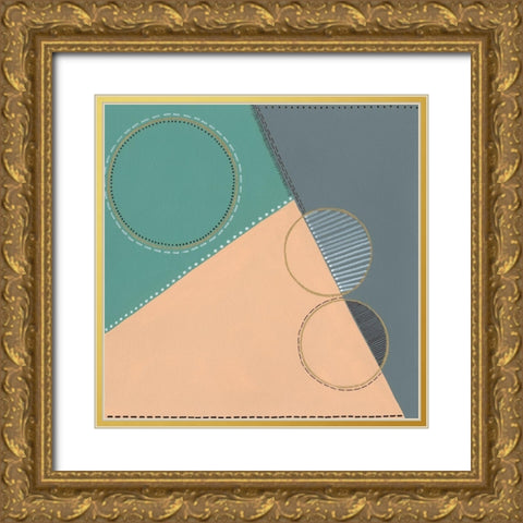 Geometrica II Gold Ornate Wood Framed Art Print with Double Matting by Moore, Regina