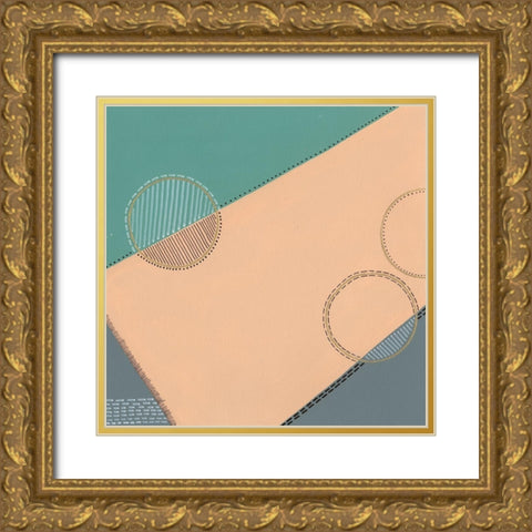 Geometrica III Gold Ornate Wood Framed Art Print with Double Matting by Moore, Regina