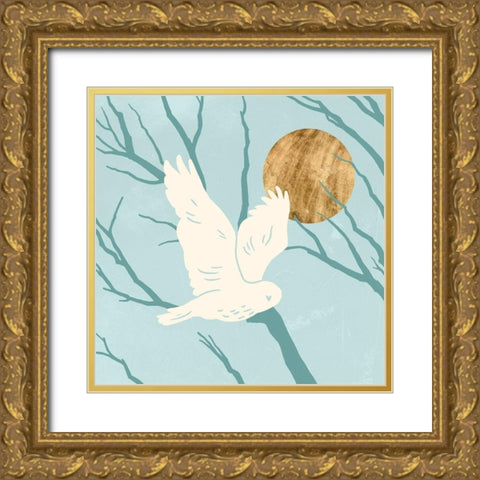 Silent Hunter III Gold Ornate Wood Framed Art Print with Double Matting by Green, Jacob