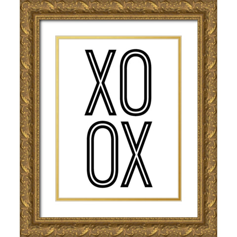 Bold Love I Gold Ornate Wood Framed Art Print with Double Matting by Sizemore, Natalie