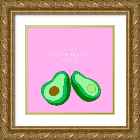 Lets Get Punny I Gold Ornate Wood Framed Art Print with Double Matting by Sizemore, Natalie
