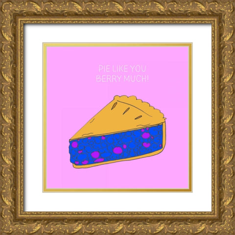 Lets Get Punny III Gold Ornate Wood Framed Art Print with Double Matting by Sizemore, Natalie