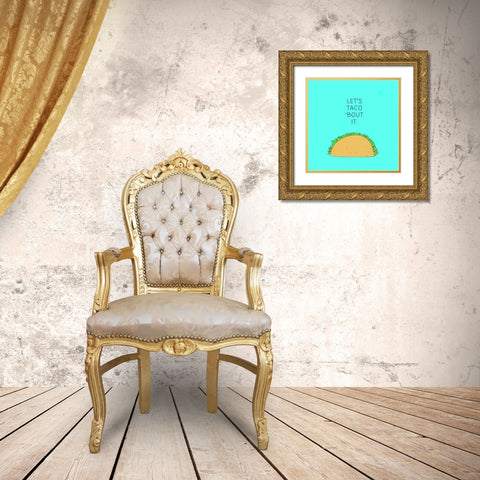 Lets Get Punny IV Gold Ornate Wood Framed Art Print with Double Matting by Sizemore, Natalie