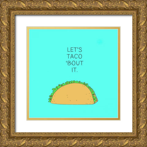 Lets Get Punny IV Gold Ornate Wood Framed Art Print with Double Matting by Sizemore, Natalie