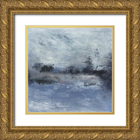 Obscure I Gold Ornate Wood Framed Art Print with Double Matting by Gordon, Sharon