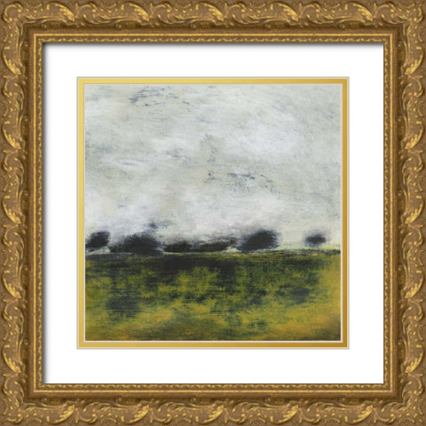 Cadence IV Gold Ornate Wood Framed Art Print with Double Matting by Gordon, Sharon