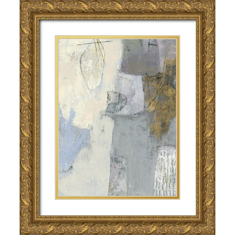 A Go Go IV Gold Ornate Wood Framed Art Print with Double Matting by Jachimiec, Sue