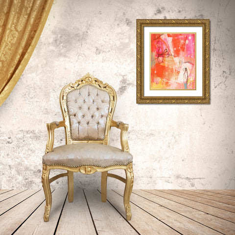 Bright One Gold Ornate Wood Framed Art Print with Double Matting by Jachimiec, Sue
