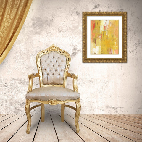 Bright Too Gold Ornate Wood Framed Art Print with Double Matting by Jachimiec, Sue