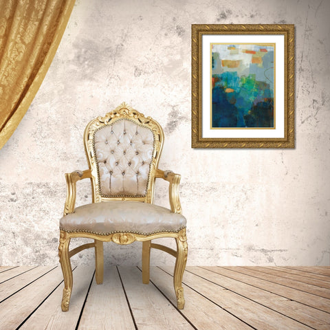 Air Gold Ornate Wood Framed Art Print with Double Matting by Jachimiec, Sue