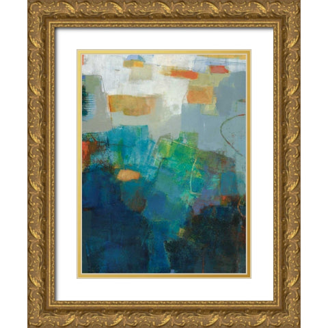 Air Gold Ornate Wood Framed Art Print with Double Matting by Jachimiec, Sue