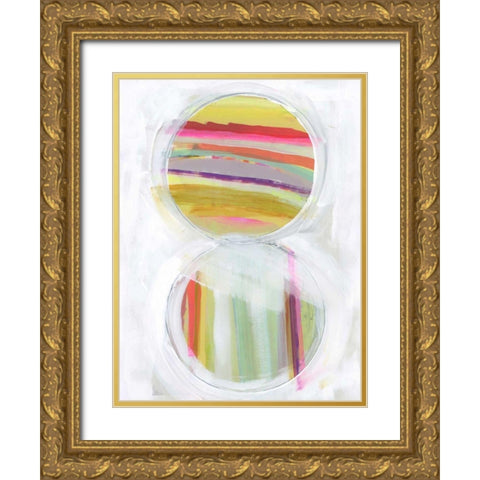 Art in Whites VIII Gold Ornate Wood Framed Art Print with Double Matting by Bellissimo Art