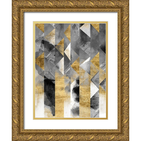 Gilt Reflections I Gold Ornate Wood Framed Art Print with Double Matting by Zarris, Chariklia