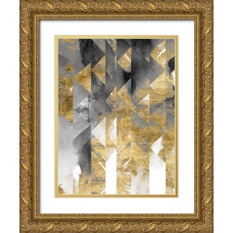 Gilt Reflections II Gold Ornate Wood Framed Art Print with Double Matting by Zarris, Chariklia