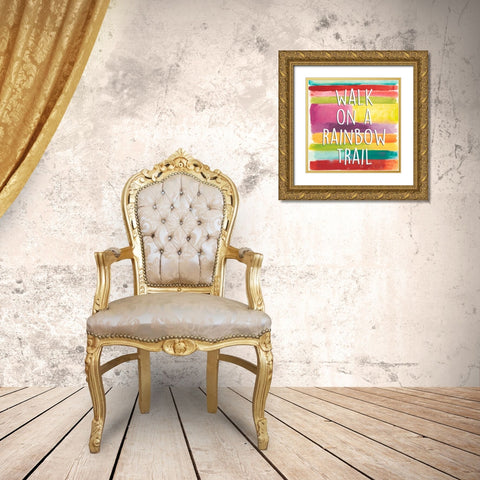 Rainbow of Possibilities III Gold Ornate Wood Framed Art Print with Double Matting by Studio W