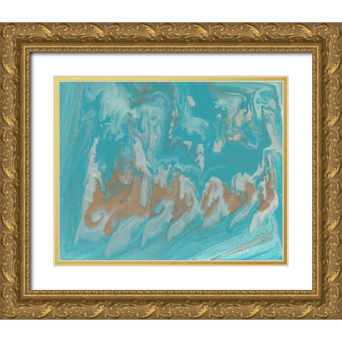 Cirrus III Gold Ornate Wood Framed Art Print with Double Matting by Studio W