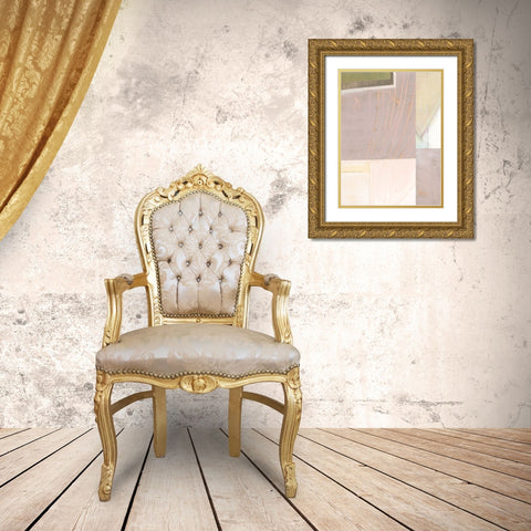 Pastel Bisects I Gold Ornate Wood Framed Art Print with Double Matting by Bellissimo Art