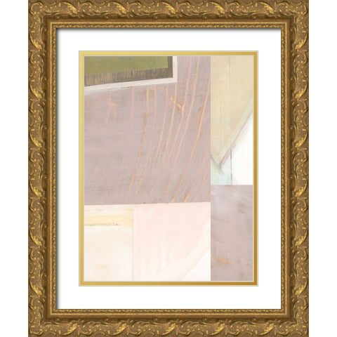 Pastel Bisects I Gold Ornate Wood Framed Art Print with Double Matting by Bellissimo Art