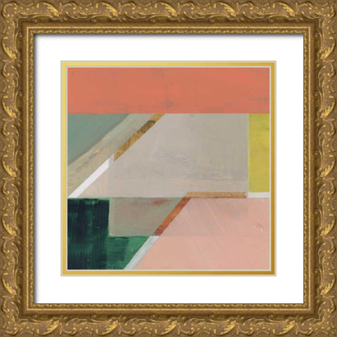 Pink Crop IV Gold Ornate Wood Framed Art Print with Double Matting by Bellissimo Art