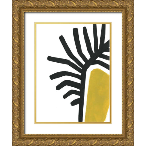 Color Block Maze IX Gold Ornate Wood Framed Art Print with Double Matting by Vess, June Erica