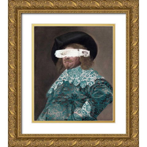 Masked Master II Gold Ornate Wood Framed Art Print with Double Matting by Studio W