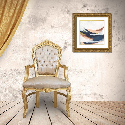 Sine Wave Clouds I Gold Ornate Wood Framed Art Print with Double Matting by Vess, June Erica
