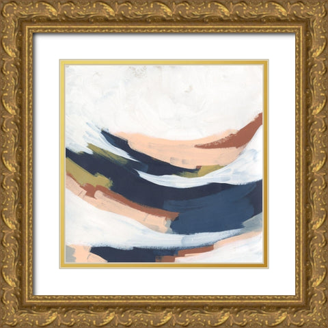 Sine Wave Clouds I Gold Ornate Wood Framed Art Print with Double Matting by Vess, June Erica