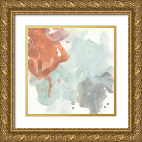 Clay Mist I Gold Ornate Wood Framed Art Print with Double Matting by Vess, June Erica