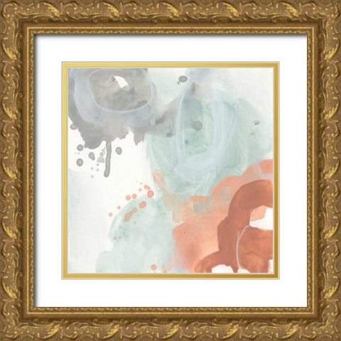 Clay Mist III Gold Ornate Wood Framed Art Print with Double Matting by Vess, June Erica