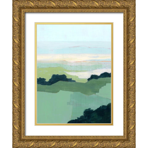 Halcyon Overlook II Gold Ornate Wood Framed Art Print with Double Matting by Popp, Grace