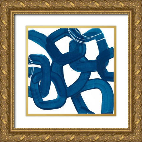 Spool IX Gold Ornate Wood Framed Art Print with Double Matting by Vess, June Erica