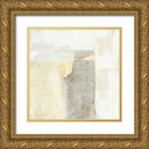 Neutral Gold II Gold Ornate Wood Framed Art Print with Double Matting by Goldberger, Jennifer