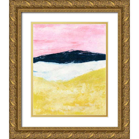 Spring Plain I Gold Ornate Wood Framed Art Print with Double Matting by Warren, Annie