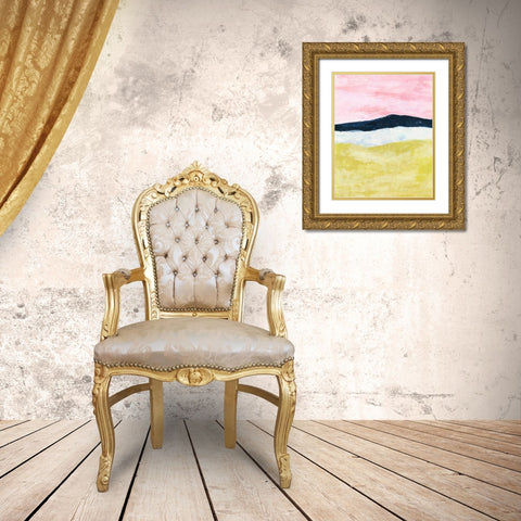 Spring Plain II Gold Ornate Wood Framed Art Print with Double Matting by Warren, Annie